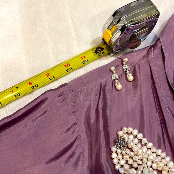 Lavender Silk Wrap Jacket/Dress Full Length - Picture 14 of 16